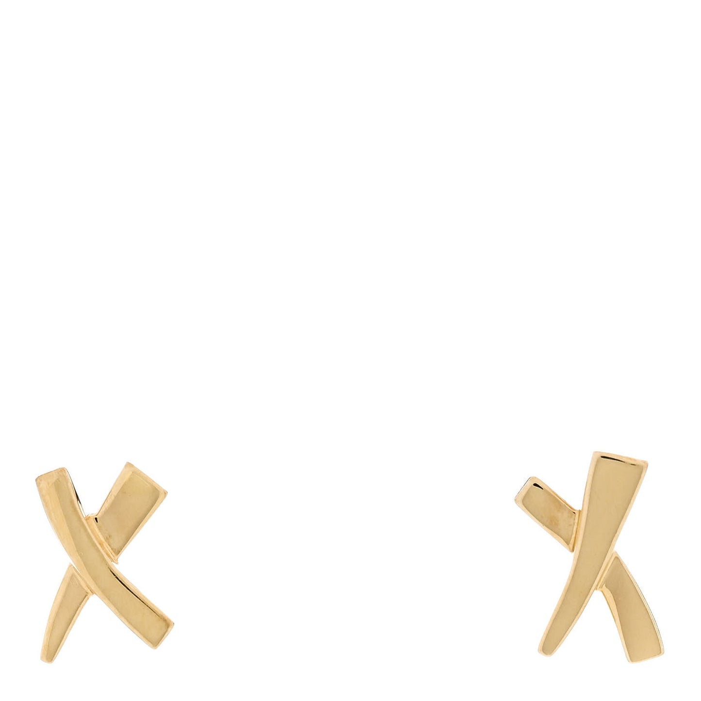 18K Yellow Gold Mini Paloma's Graffiti X Earrings