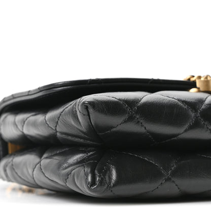 Chanel Lambskin Quilted Chanel 19 Chain Flap Wallet Black 9 of 10