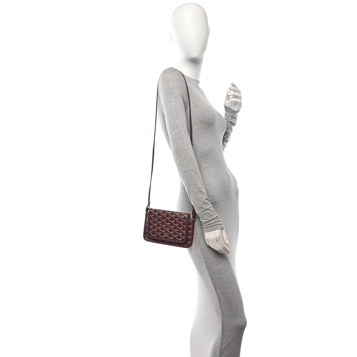 Goyardine Plumet Wallet Clutch Burgundy