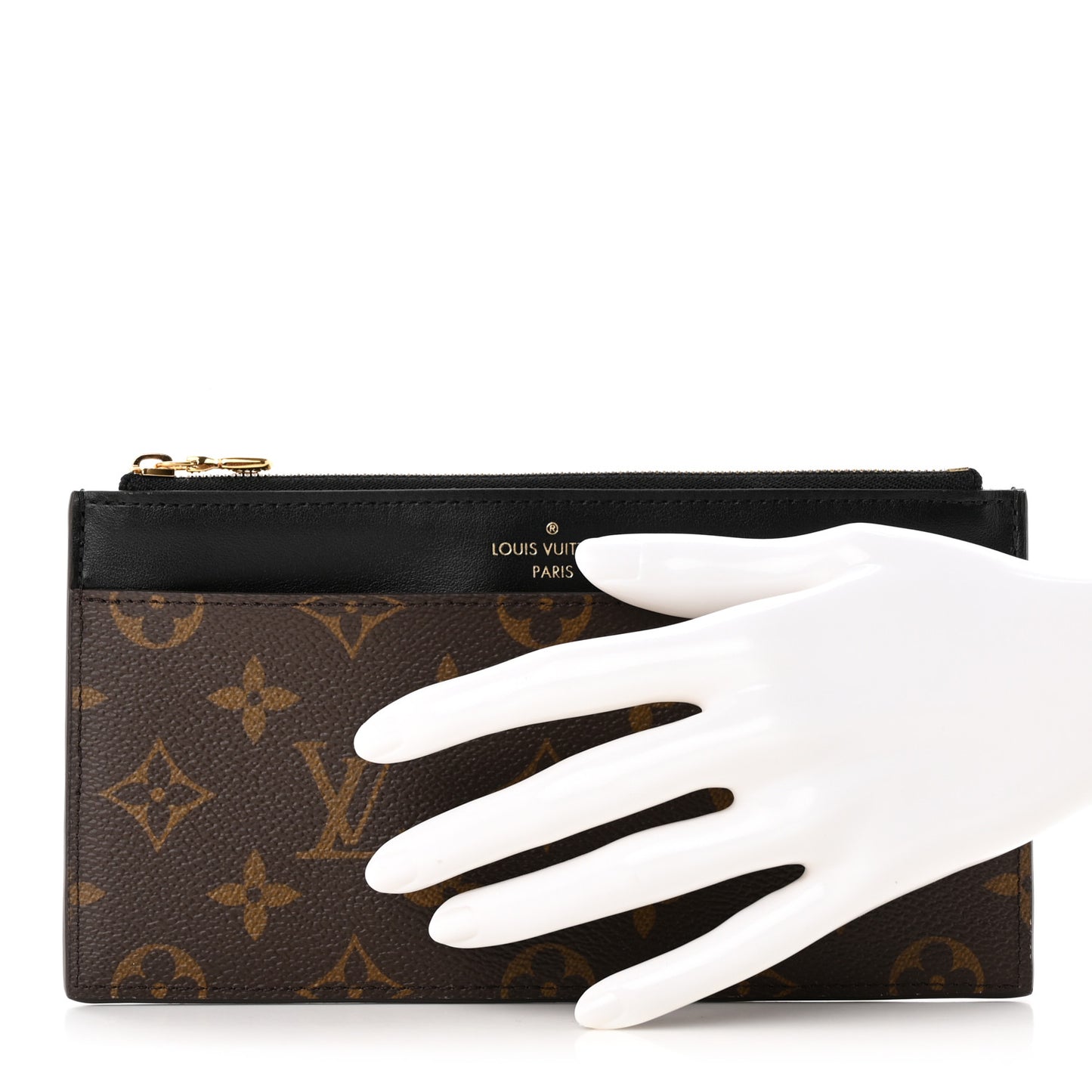 Monogram Slim Purse Black