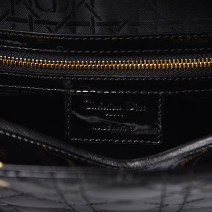 Christian Dior Patent Cannage Large Lady Dior Black 6 of 9