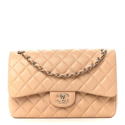 Chanel Caviar Quilted Jumbo Double Flap Beige Clair 1 of 11