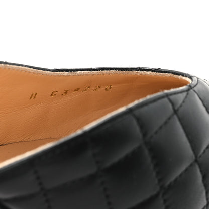 Chanel Lambskin Patent Calfskin Quilted Cap Toe CC Slingback Pumps 39 Black 9 of 9