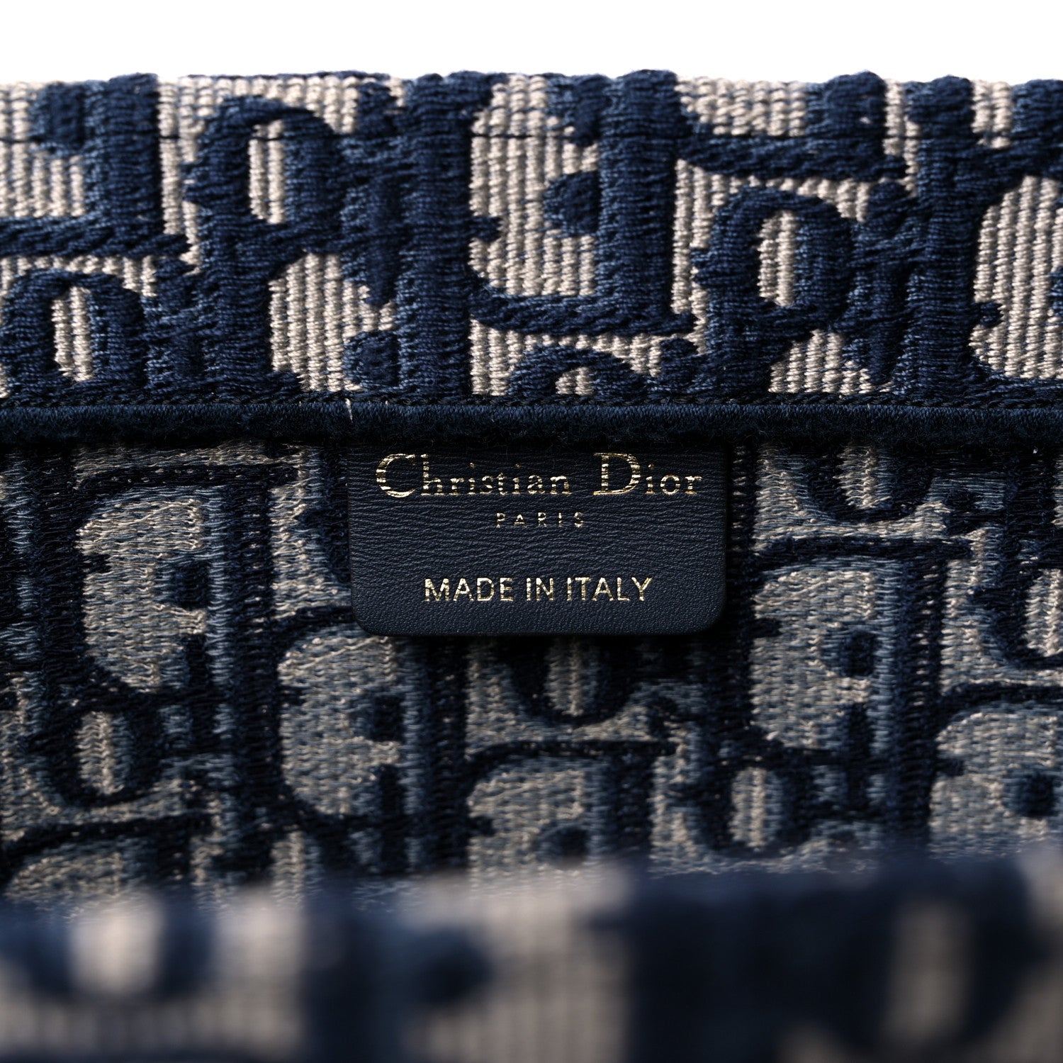 Christian Dior Oblique Medium Book Tote Blue Multicolor 6 of 12