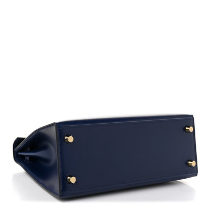 Hermes Box Kelly Sellier 25 Bleu Saphir 4 of 11