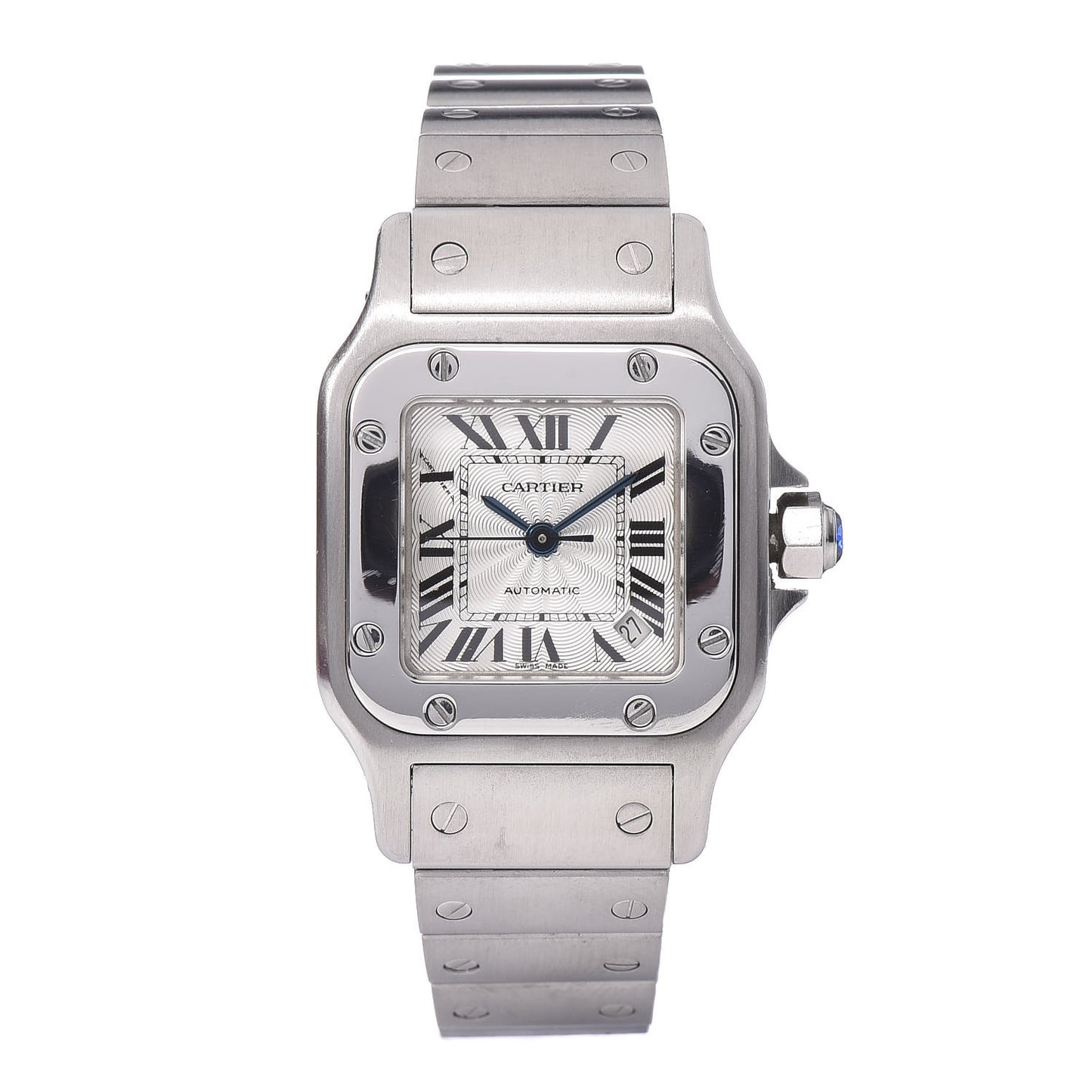 Stainless Steel 24mm Santos de Galbee Automatic Watch