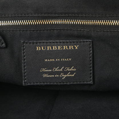 Burberry Grainy Calfskin House Check Small Canterbury Black 6 of 18