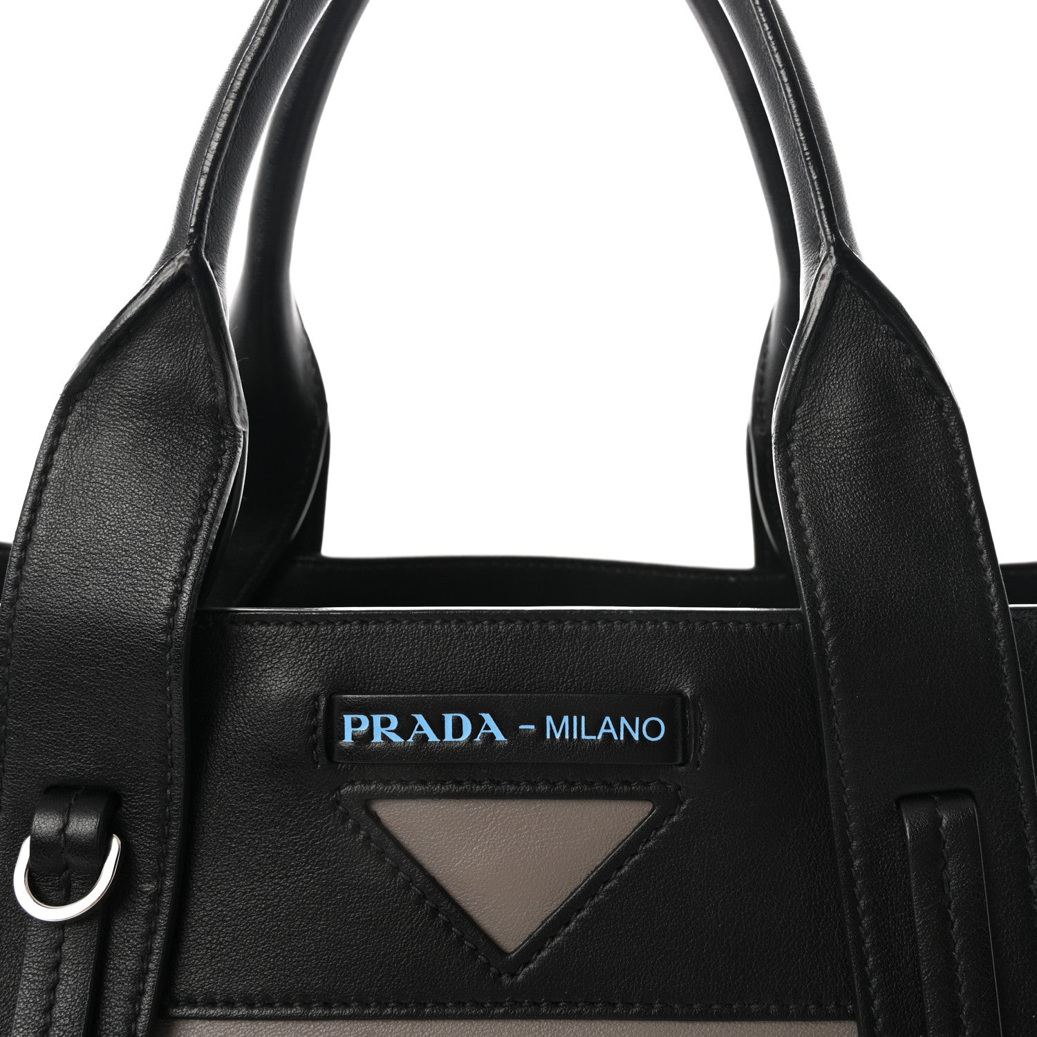 Prada Grace Lux Light Ouverture Large Tote Argilla Black 8 of 10