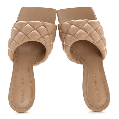 Bottega Veneta Nappa Matelasse Padded Mule Sandals 36.5 Cipria 2 of 10