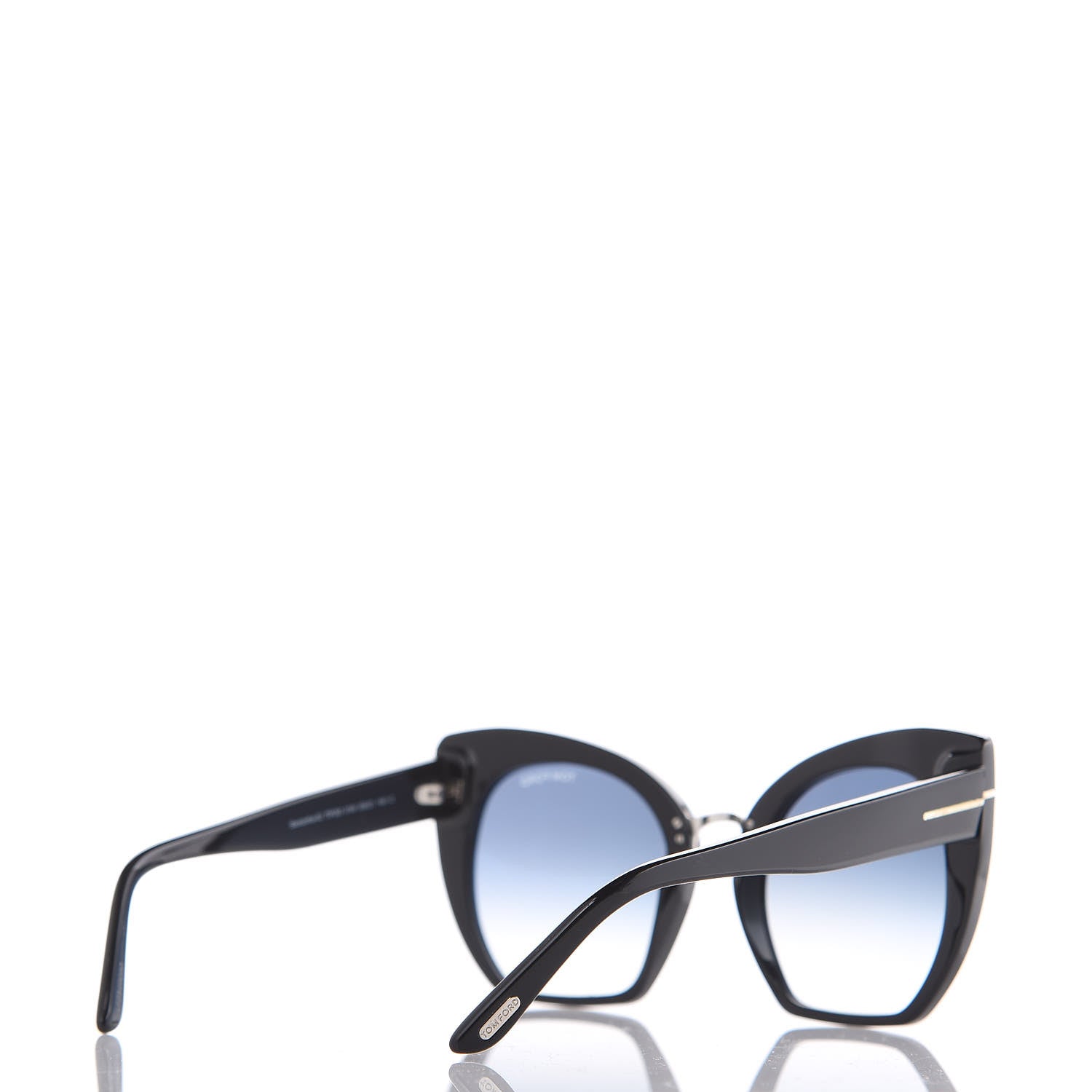 Tom Ford Samantha Cat Eye Sunglasses TF553 Black 3 of 12