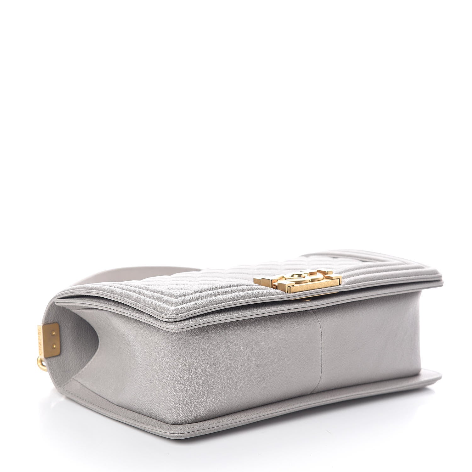 Chanel Caviar Quilted Medium Boy Flap Grey 4 of 11