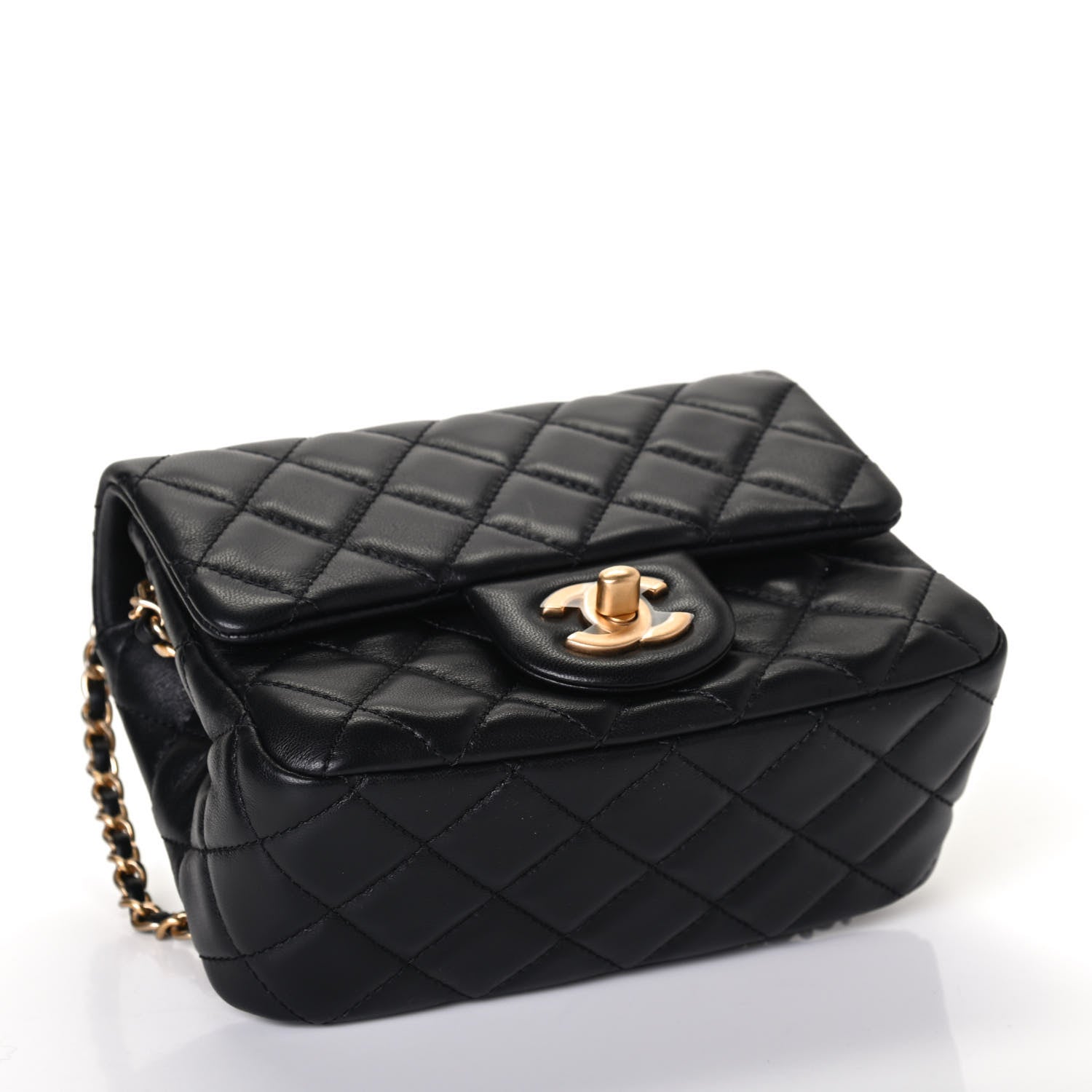 Chanel Lambskin Quilted Mini Pearl Crush Flap Black 3 of 4