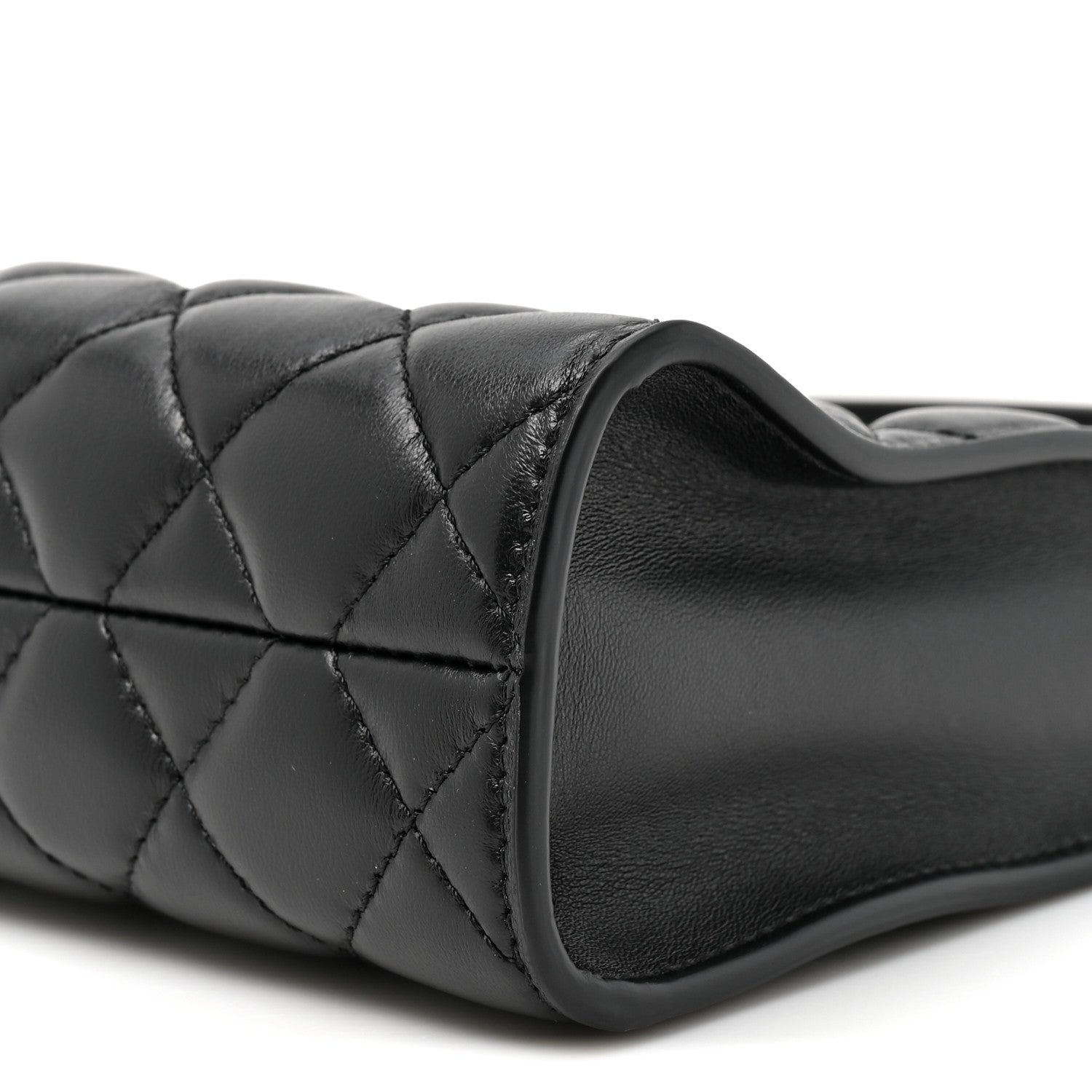 Chanel Lambskin Quilted CC Hobo Bag Black 9 of 10