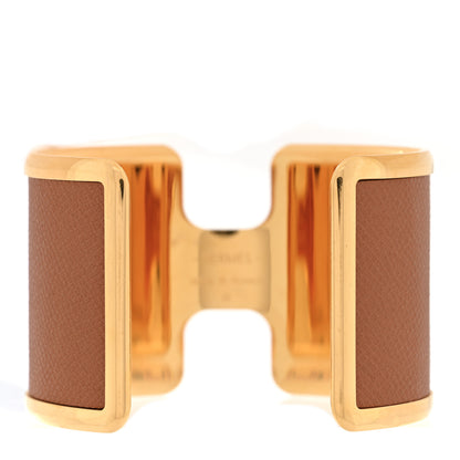 Hermes Epsom Olympe Cuff Bracelet Gold 3 of 4