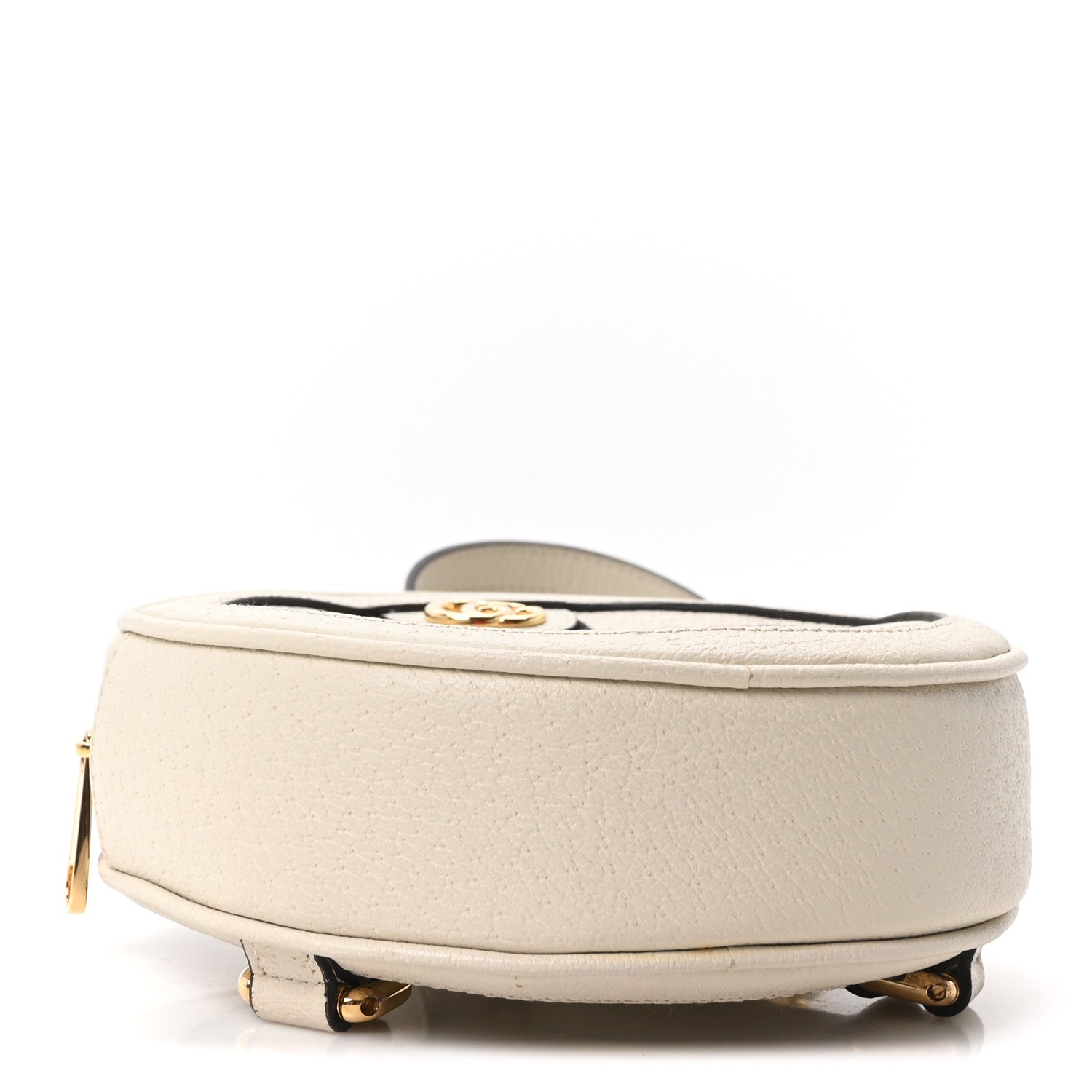 Gucci Textured Calfskin Web Mini Ophidia Round Backpack Mystic White 4 of 10