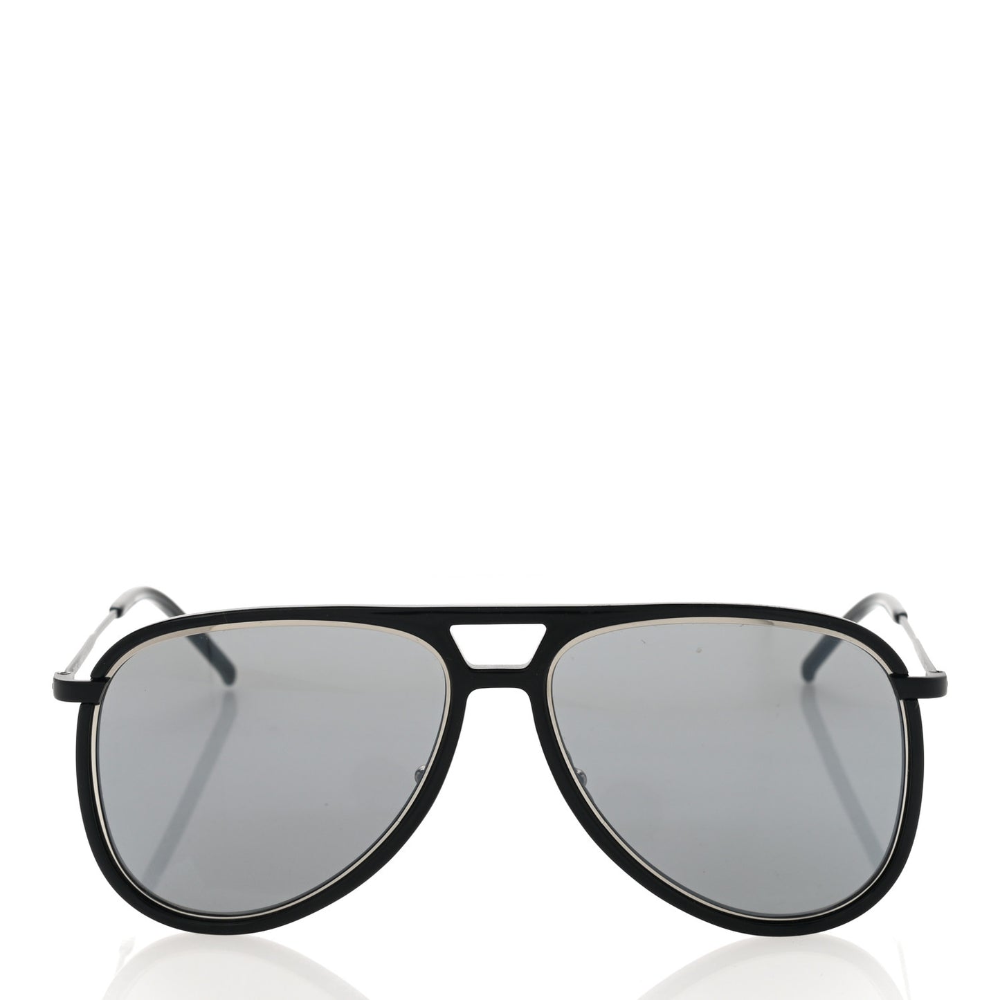 Metal Aviator Classic 11 Rim Sunglasses Black