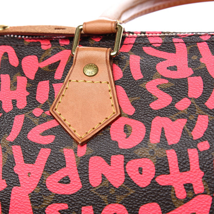 Louis Vuitton Monogram Graffiti Speedy 30 Fuchsia 15 of 18