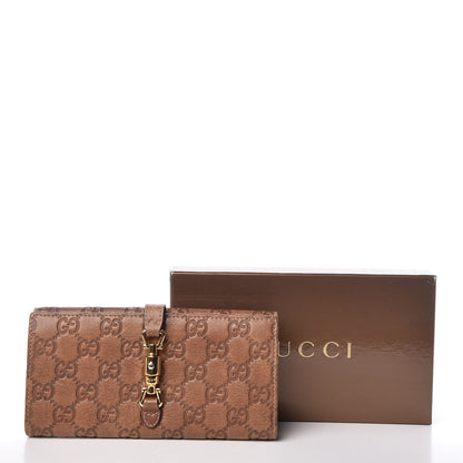 Gucci Guccissima Jackie Continental Wallet Natural Brown 14 of 14