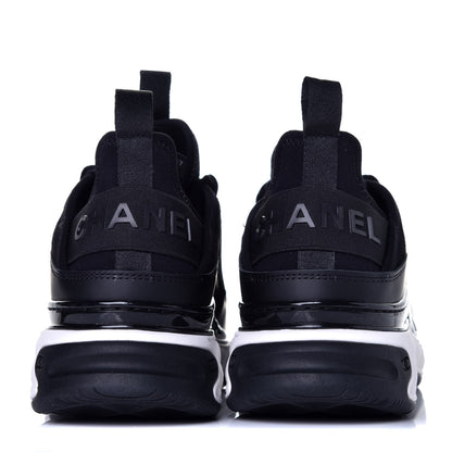 Chanel Velvet Calfskin Mixed Fibers CC Sneakers 37 Black 5 of 8