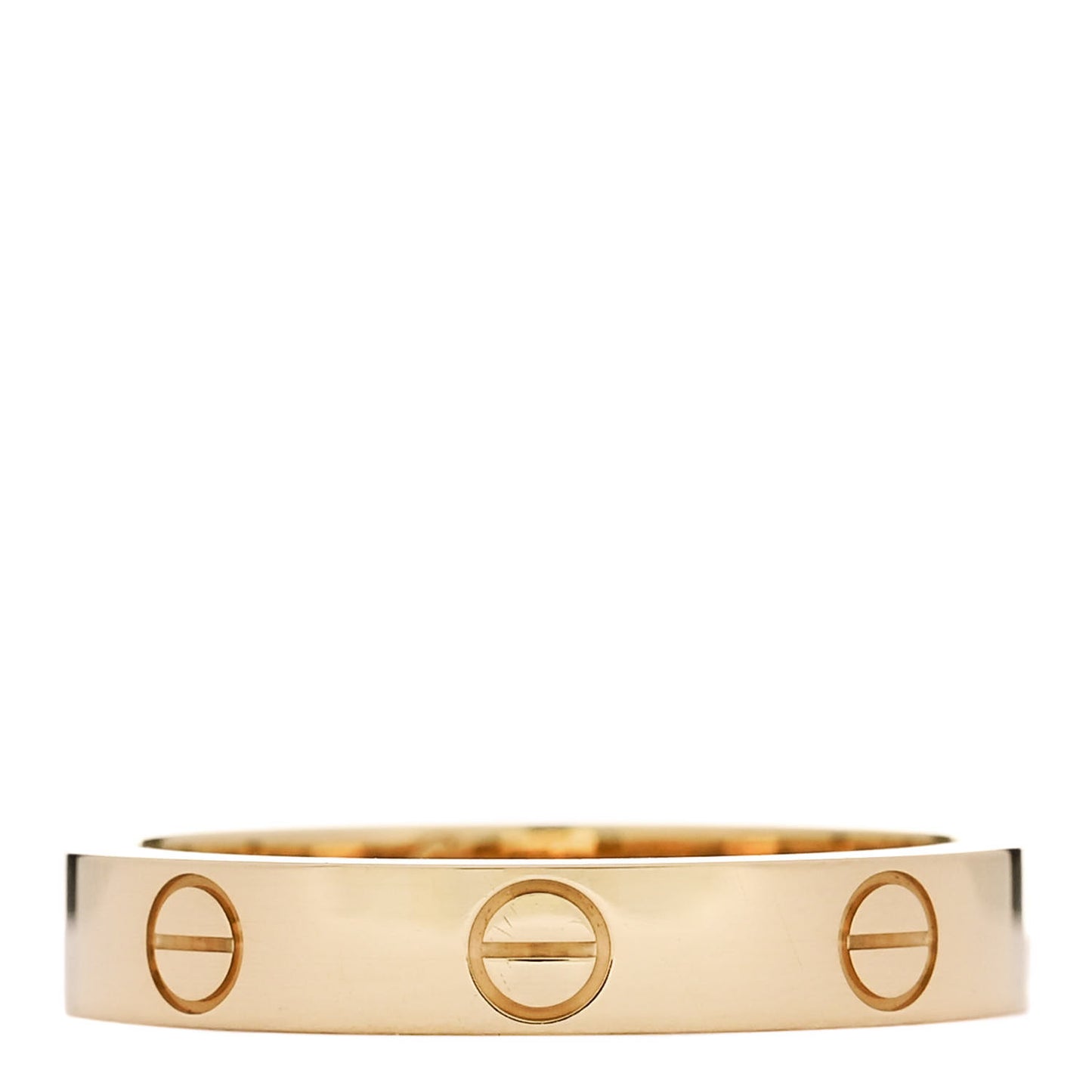 18K Yellow Gold 3.5mm LOVE Wedding Band Ring 55 7.25