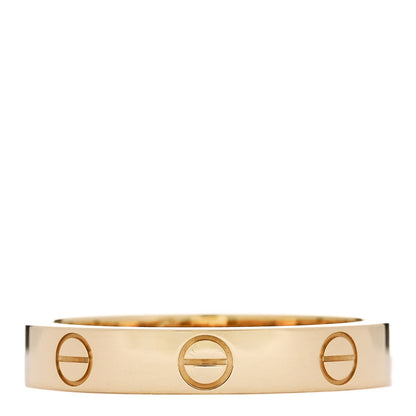 Cartier 18K Yellow Gold 3.5mm LOVE Wedding Band Ring 55 7.25 1 of 5