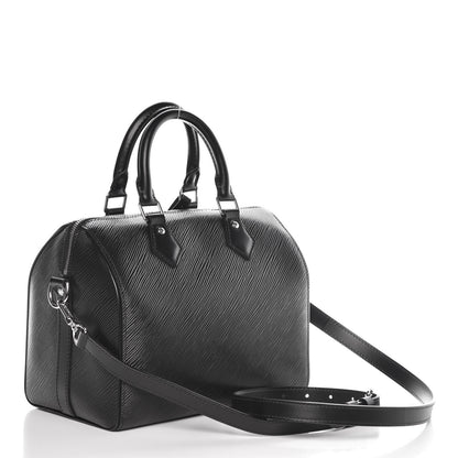 Louis Vuitton Epi Speedy Bandouliere 25 Black 4 of 10