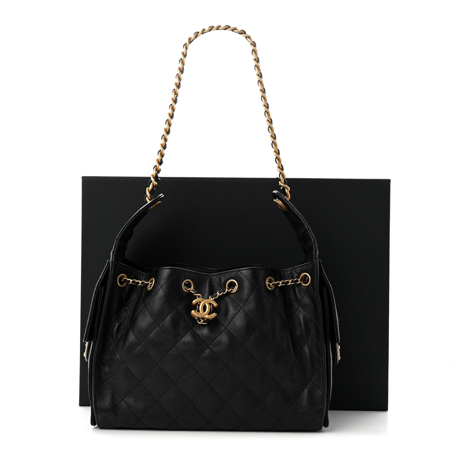 Chanel Caviar Quilted Small Chanel 25 Handbag Black 10 of 10