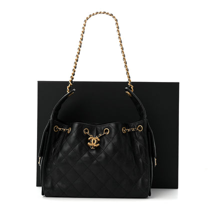 Chanel Caviar Quilted Small Chanel 25 Handbag Black 10 of 10