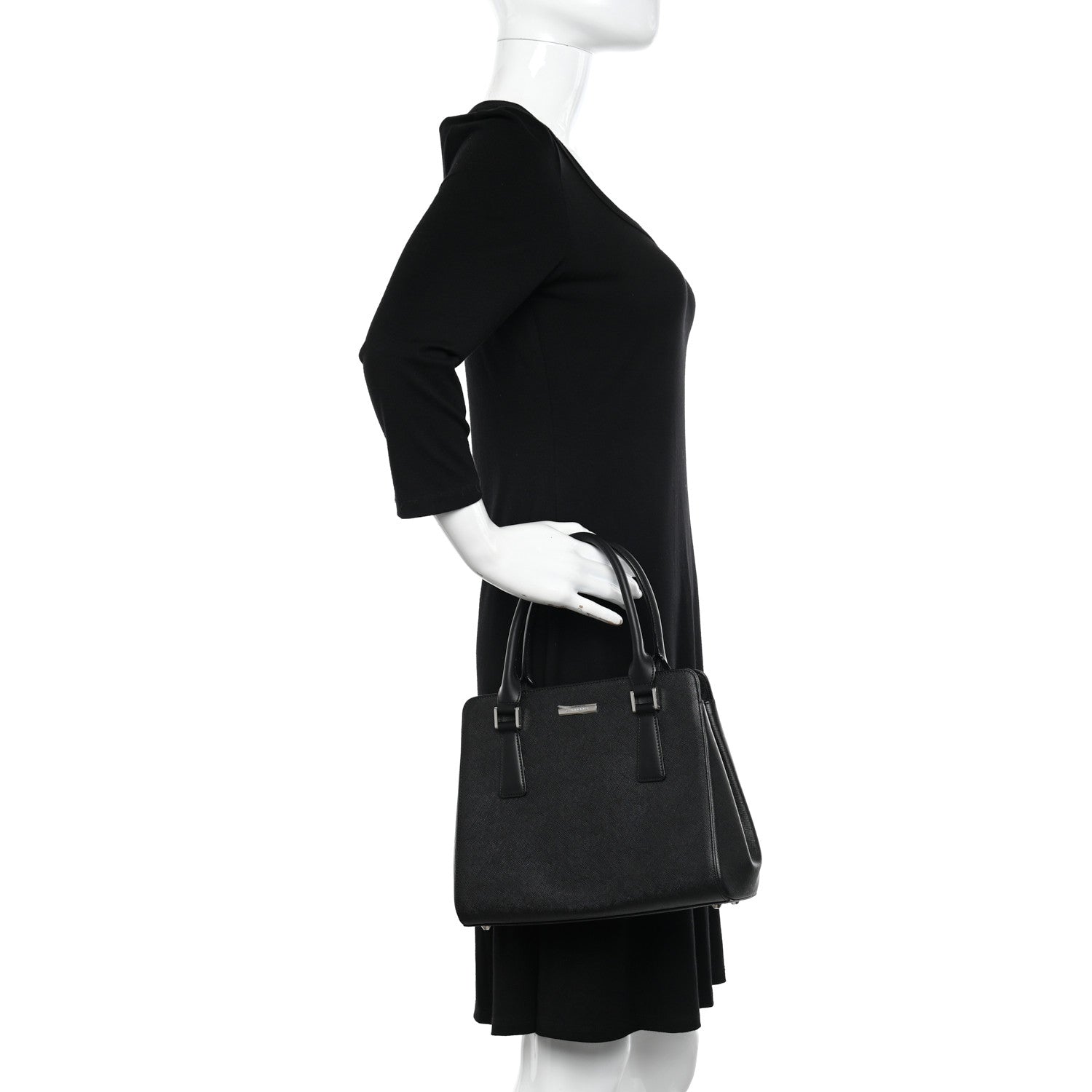 Burberry Derby Calfskin Top Handle Tote Black 2 of 10