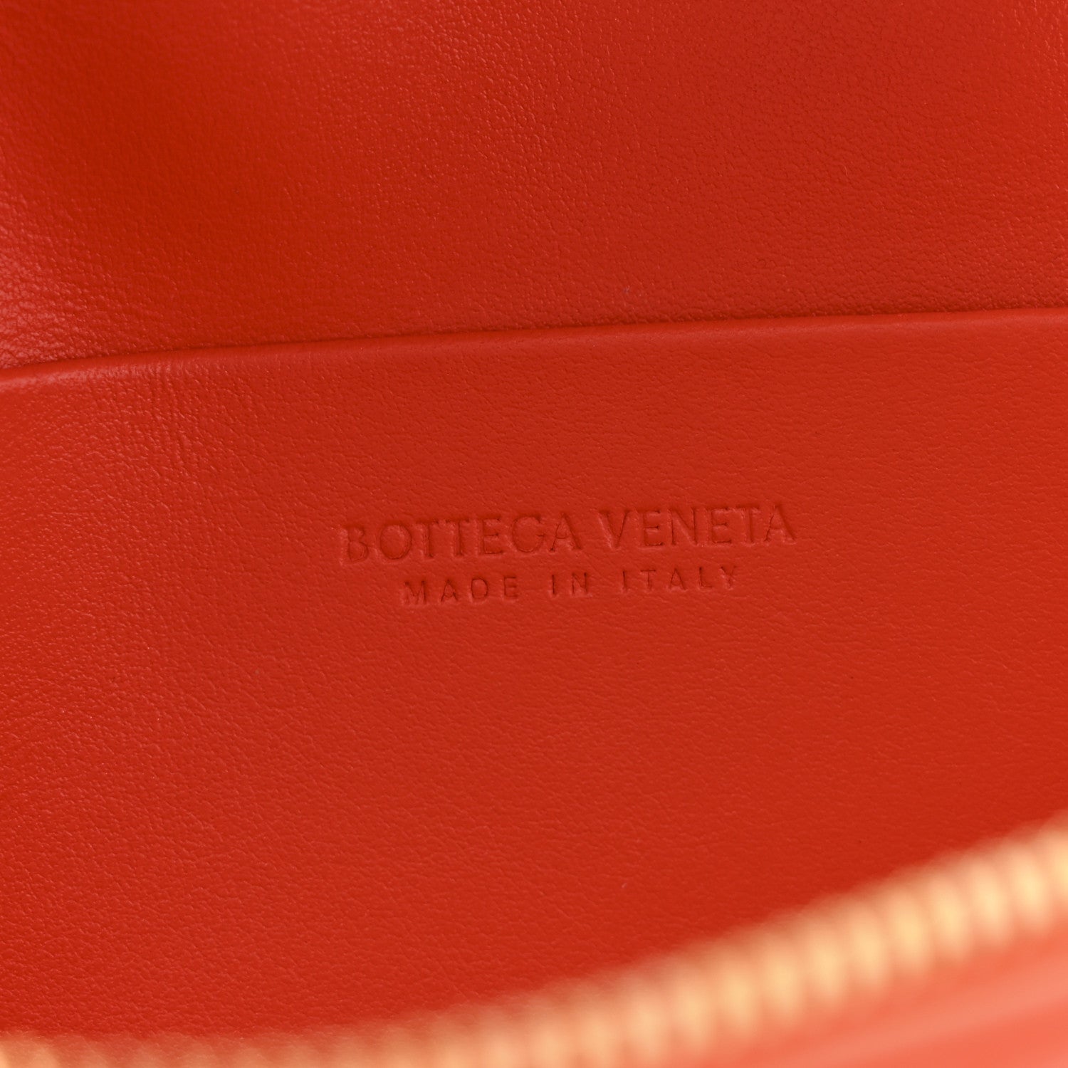 Bottega Veneta Calfskin Intrecciato Bang Bang Vanity Case Orange 6 of 12