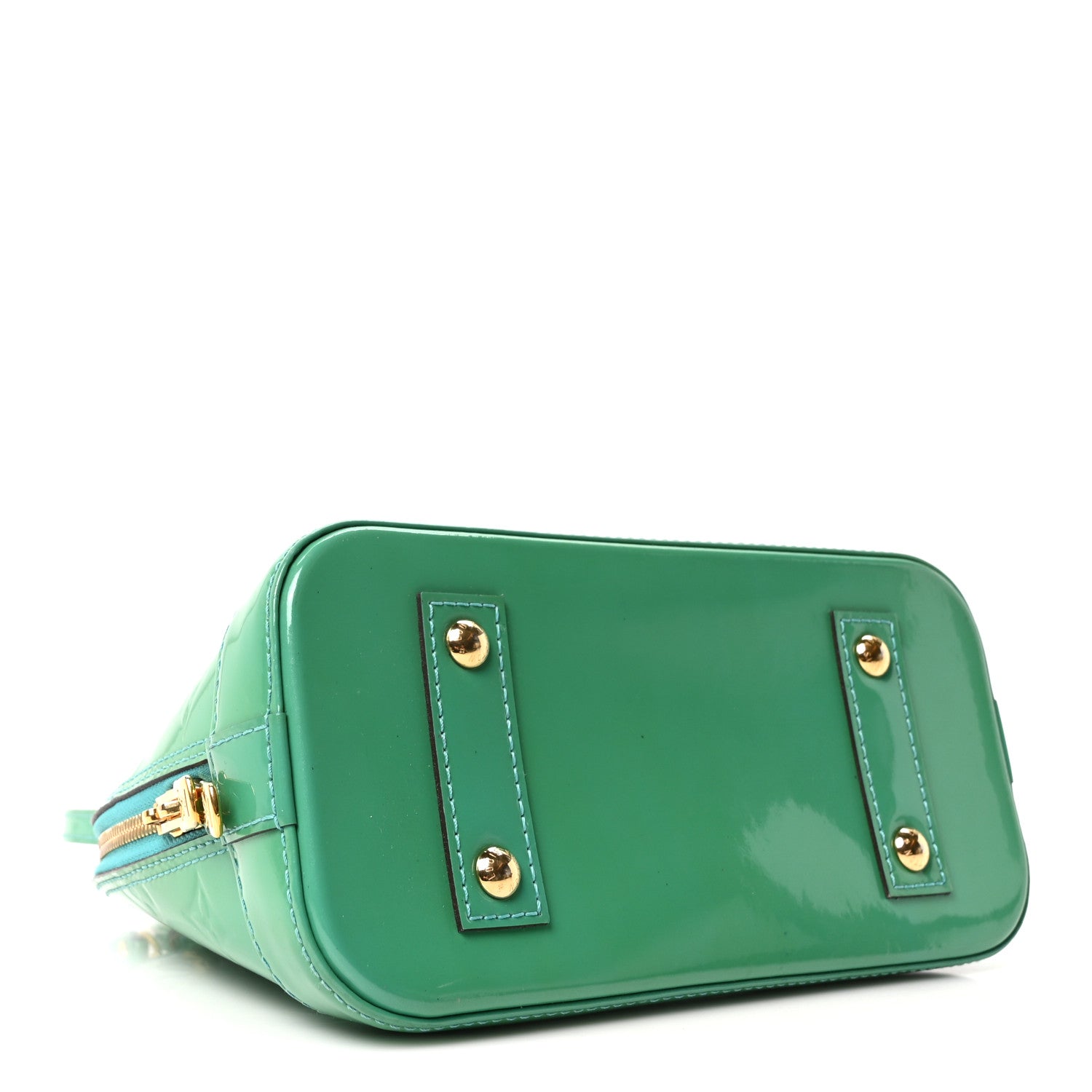 Louis Vuitton Vernis Alma BB Blue Lagon 4 of 9