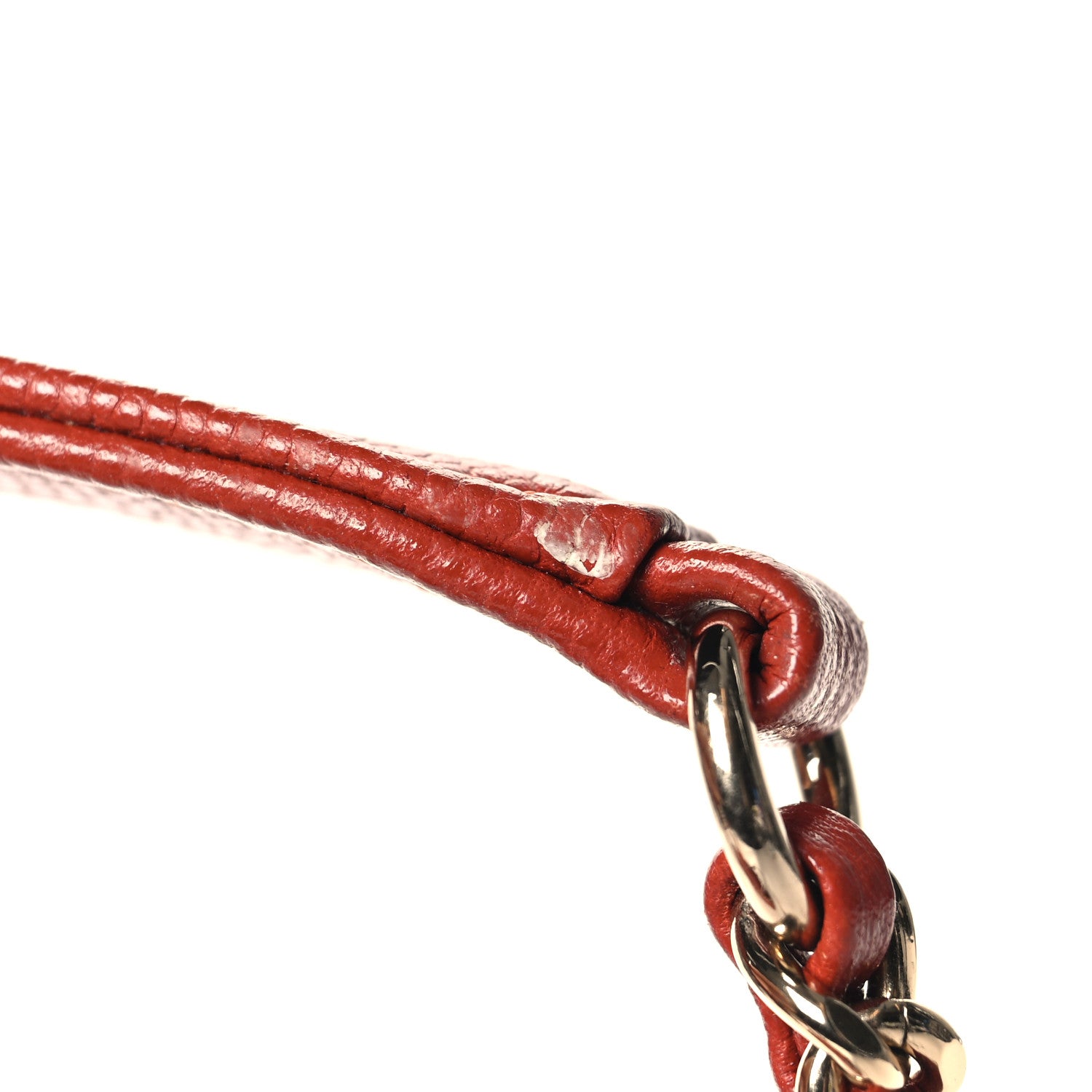 Chanel Caviar Quilted Extra Mini Coco Handle Flap Dark Orange 11 of 12