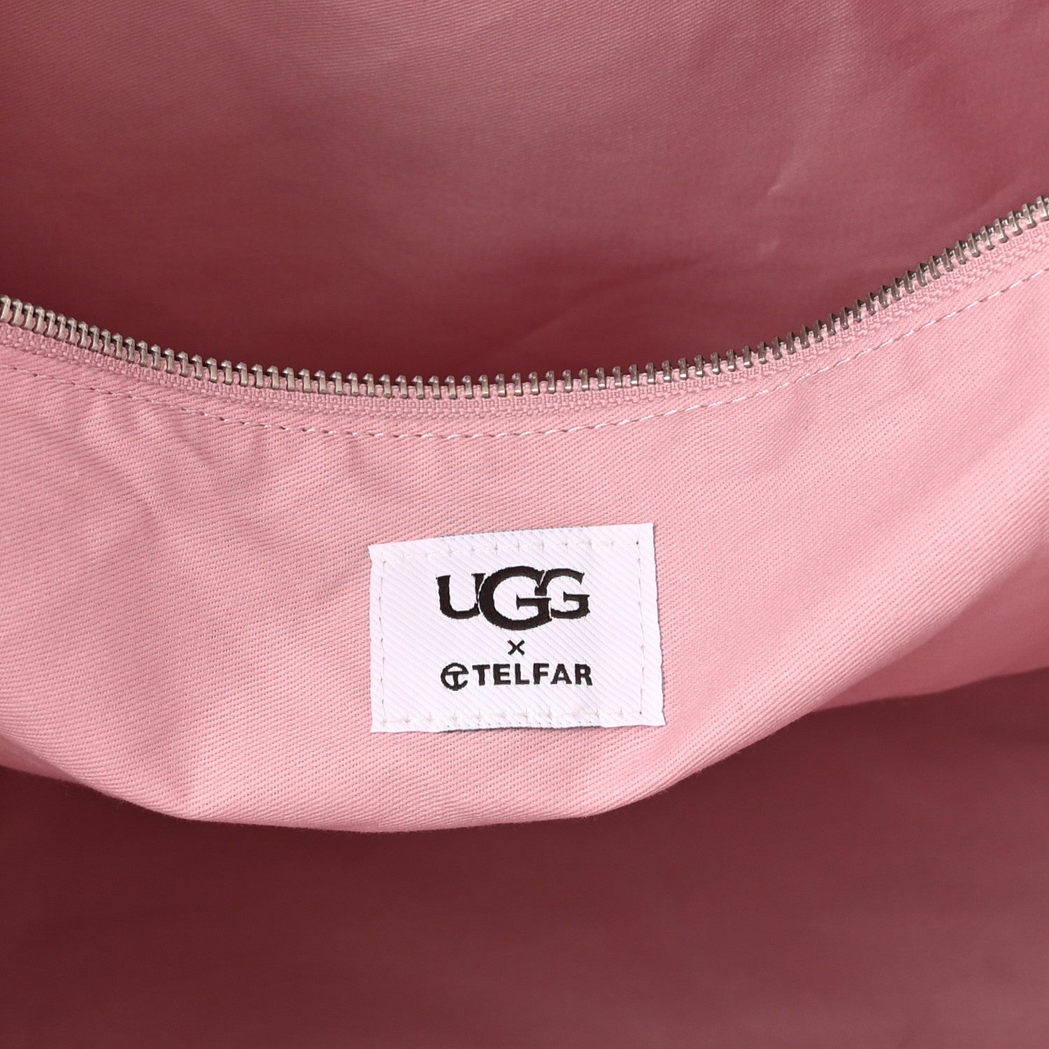 Telfar X UGG Suede Shearling Large Shopping Bag Pink 6 of 12