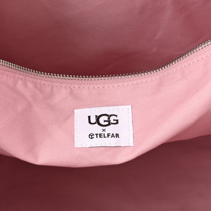 Telfar X UGG Suede Shearling Large Shopping Bag Pink 6 of 12