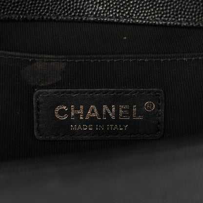 Chanel Caviar Quilted Medium Boy Flap Black 6 of 11