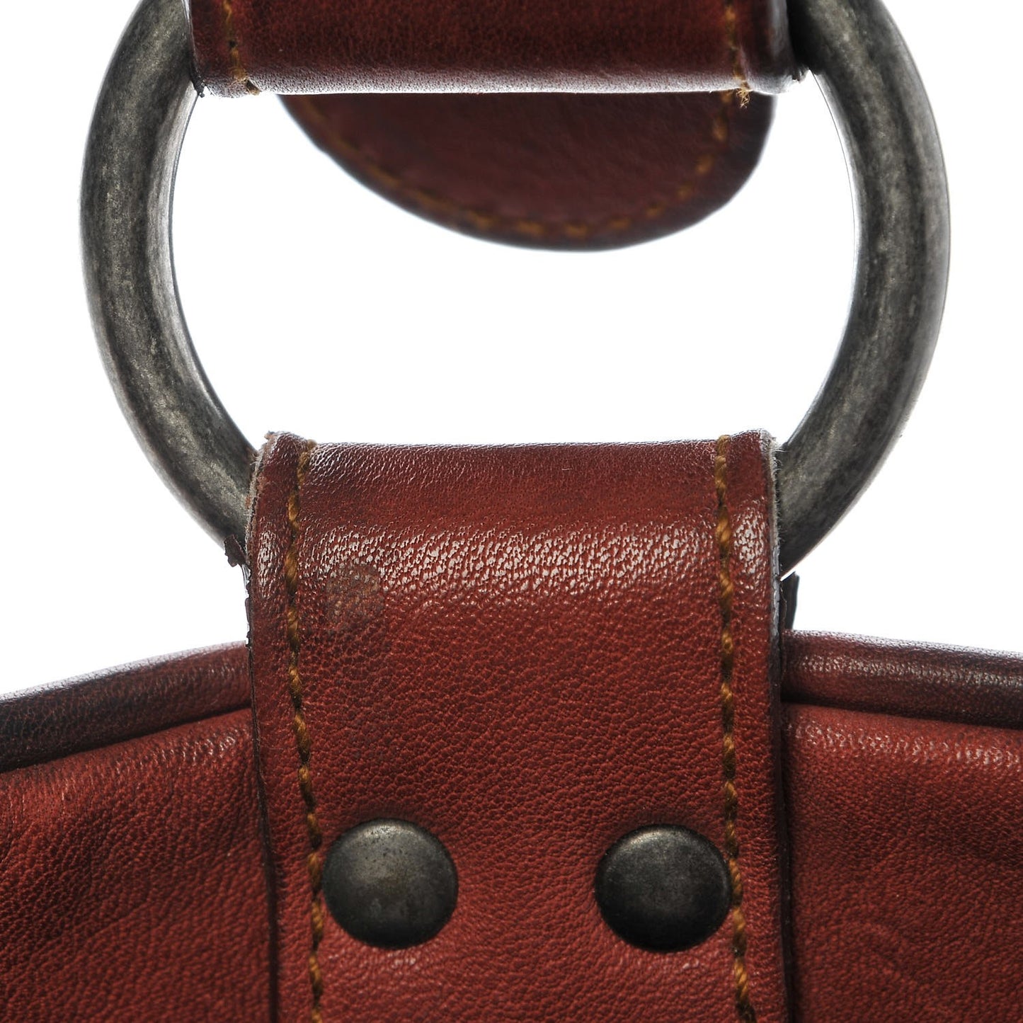 Calfskin Medium Gaucho Double Saddle Bag Red
