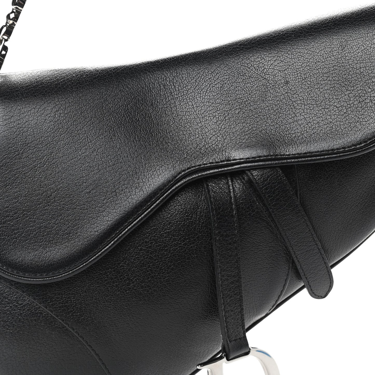 Calfskin Saddle Bag Black