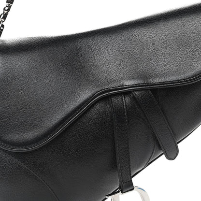 Christian Dior Calfskin Saddle Bag Black 10 of 10