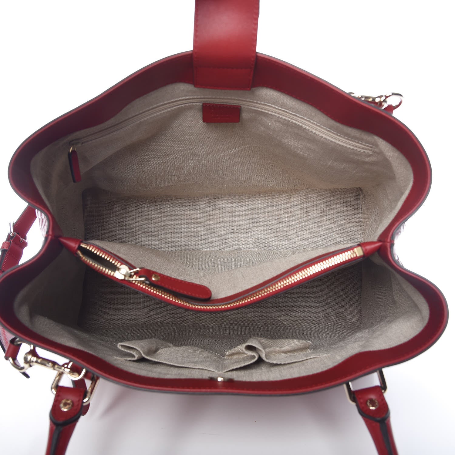 Gucci Soft Microguccissima Large Tote Red 6 of 10