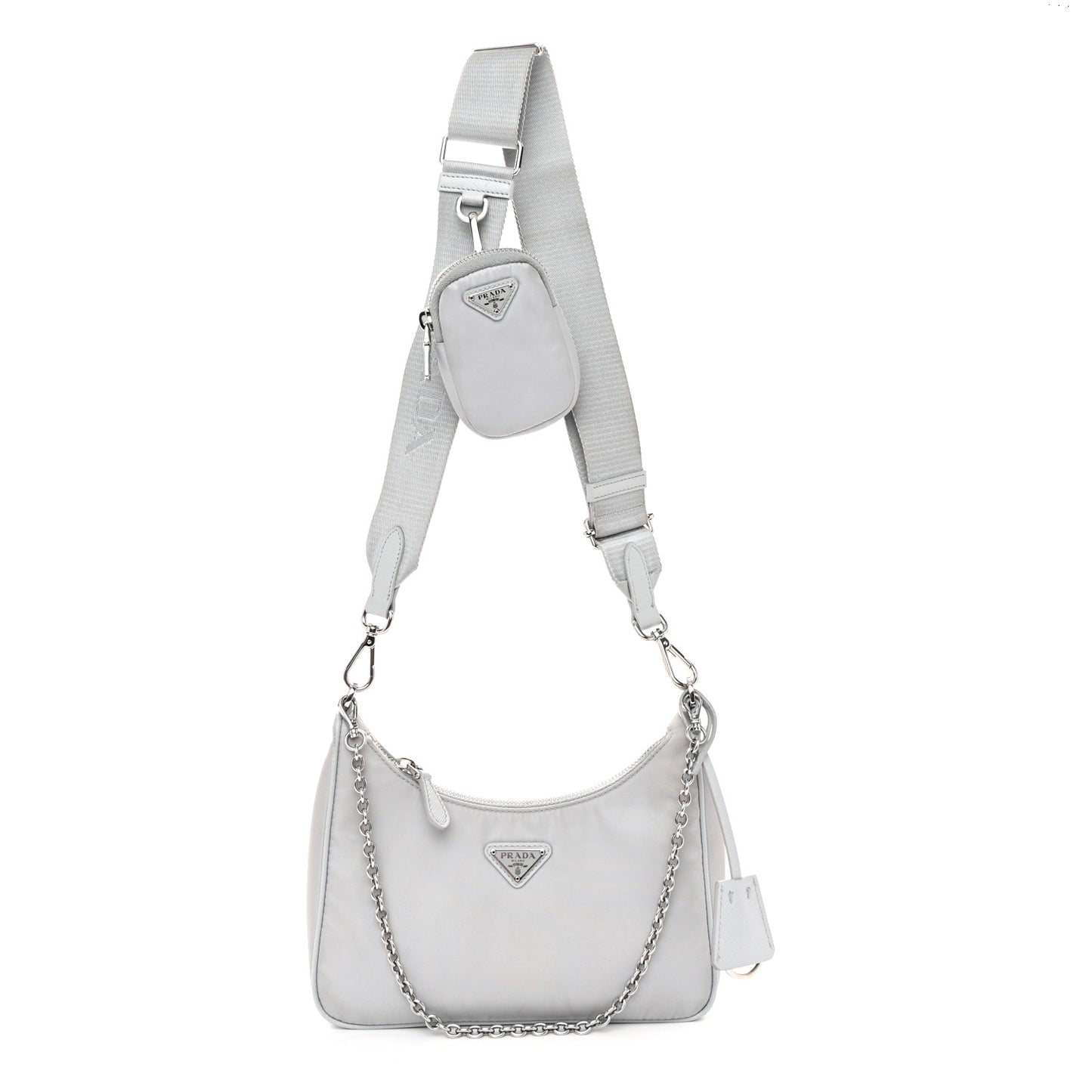 Re-Nylon Saffiano Re-Edition 2005 Shoulder Bag Fiordaliso