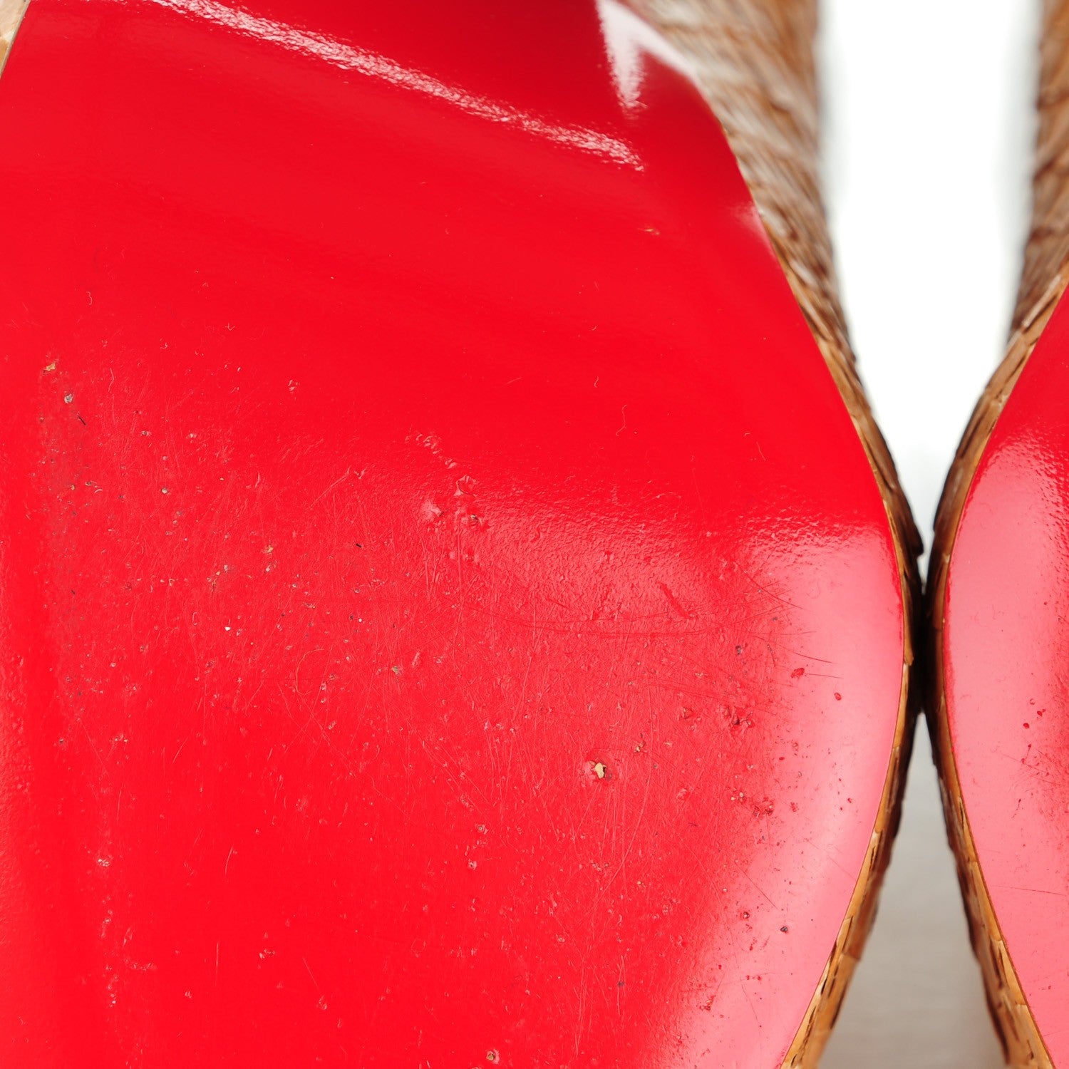Christian Louboutin Python Crystal Grapi 120 Platform Pumps 36 Beige 10 of 12