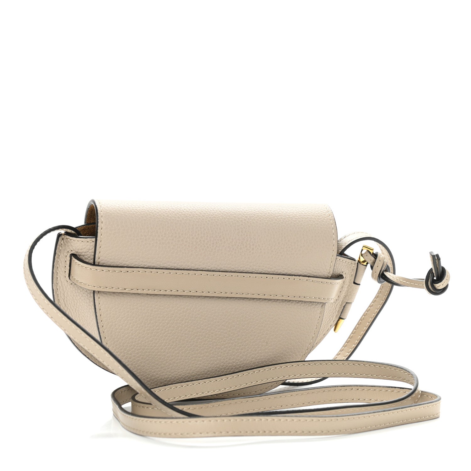 Loewe Pebble Grain Calfskin Mini Gate Dual Bag Light Oat 3 of 9
