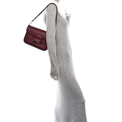Gucci Arabella Calfskin Horsebit 1955 Soft Small Shoulder Bag Rosso Ancora 2 of 12