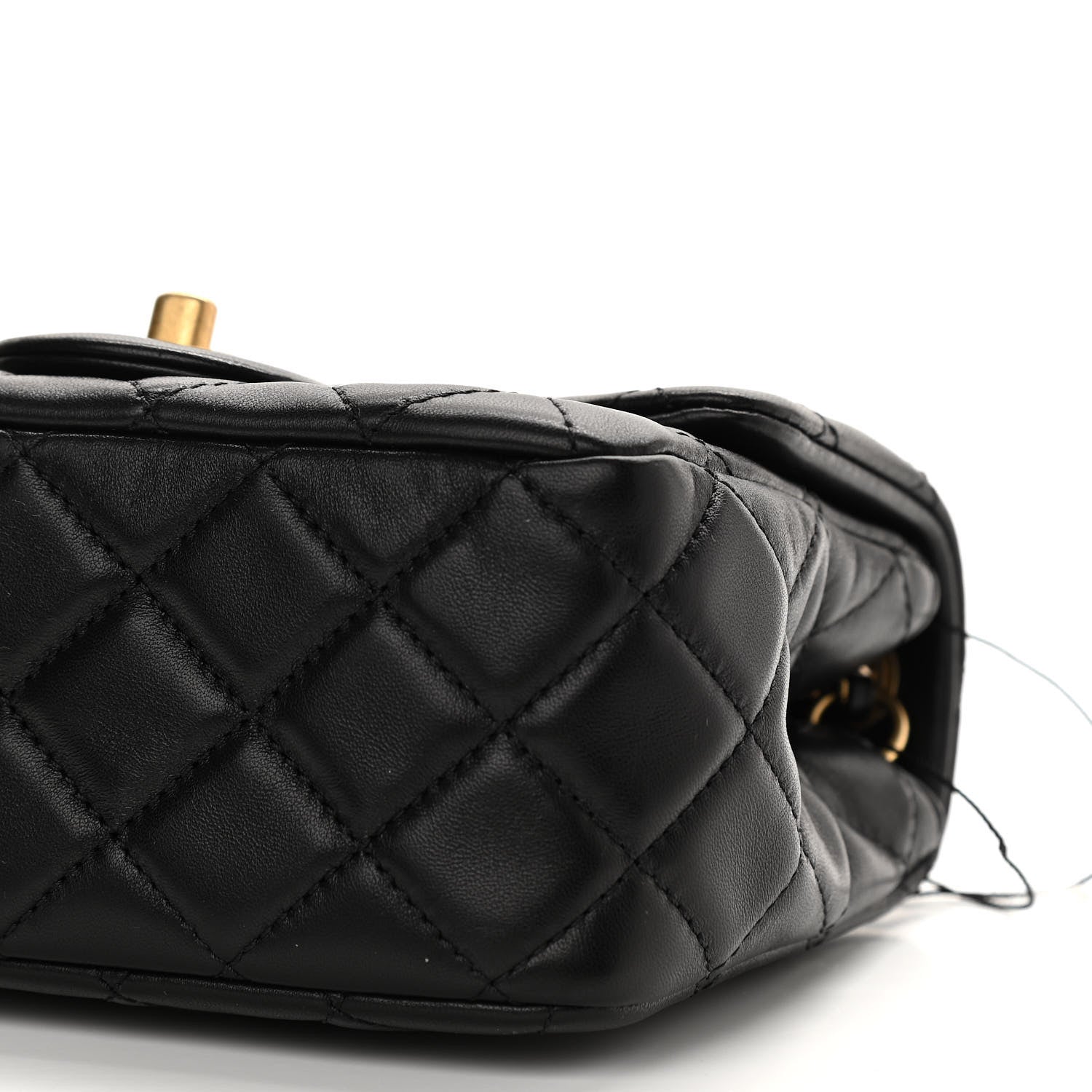 Chanel Lambskin Quilted Mini Pearl Crush Flap Black 9 of 10
