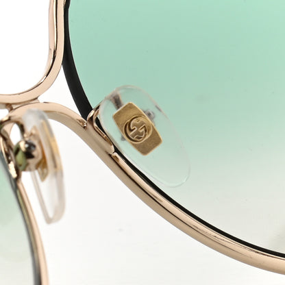 Gucci Round Pearl Tip Sunglasses GG0253SA Gold 8 of 9
