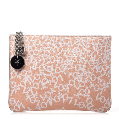 Christian Louboutin Calfskin Empire Loubicute Crazy Love Charms Clutch Latte 1 of 10