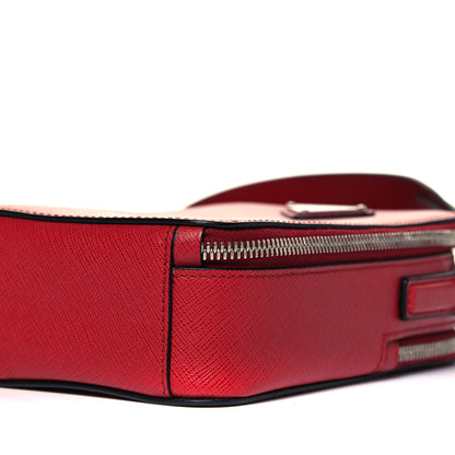 Prada Saffiano Travel Brique Crossbody Messenger Bag Fuoco 9 of 9