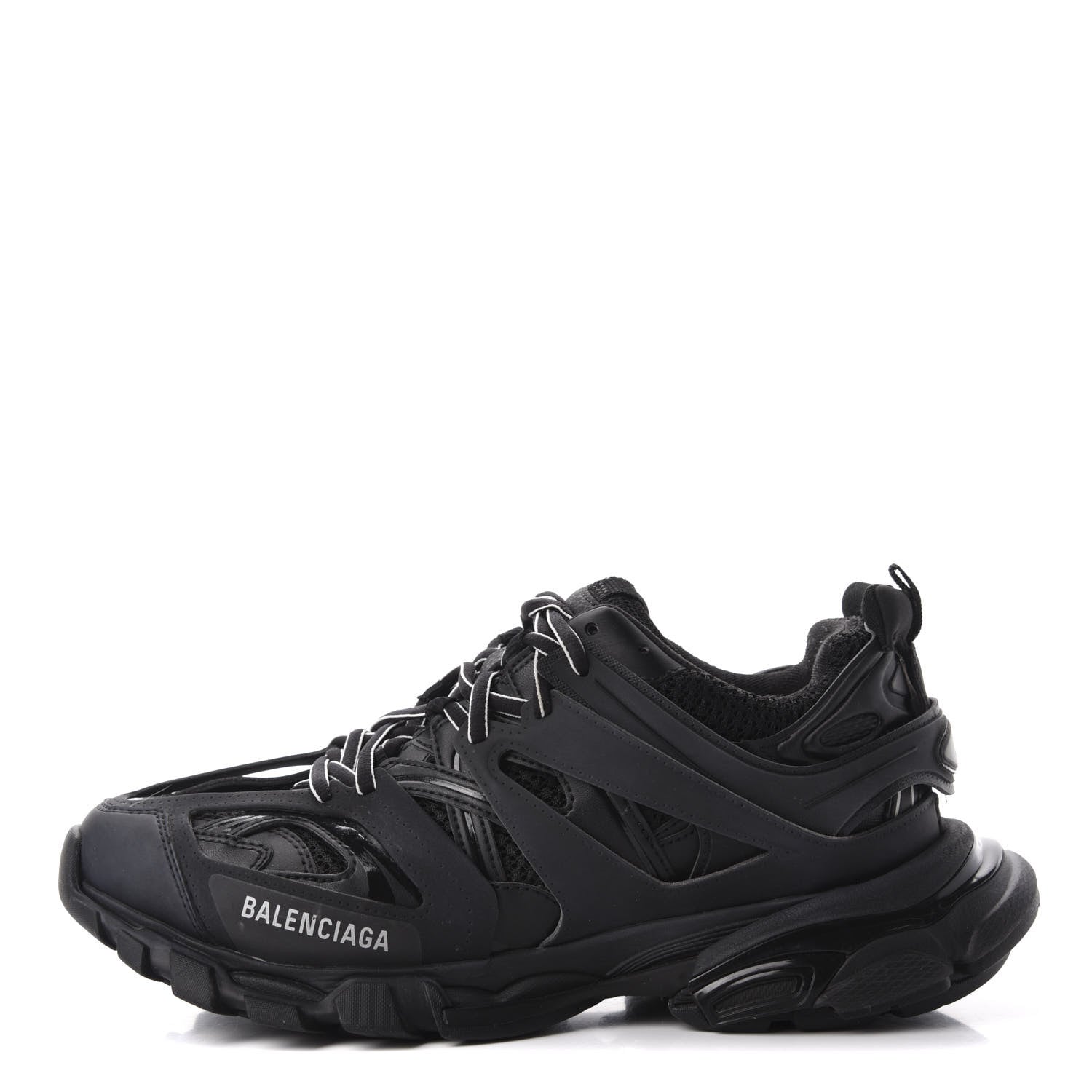 Balenciaga Mesh Nylon Womens Track Sneakers 42 Black 1 of 8