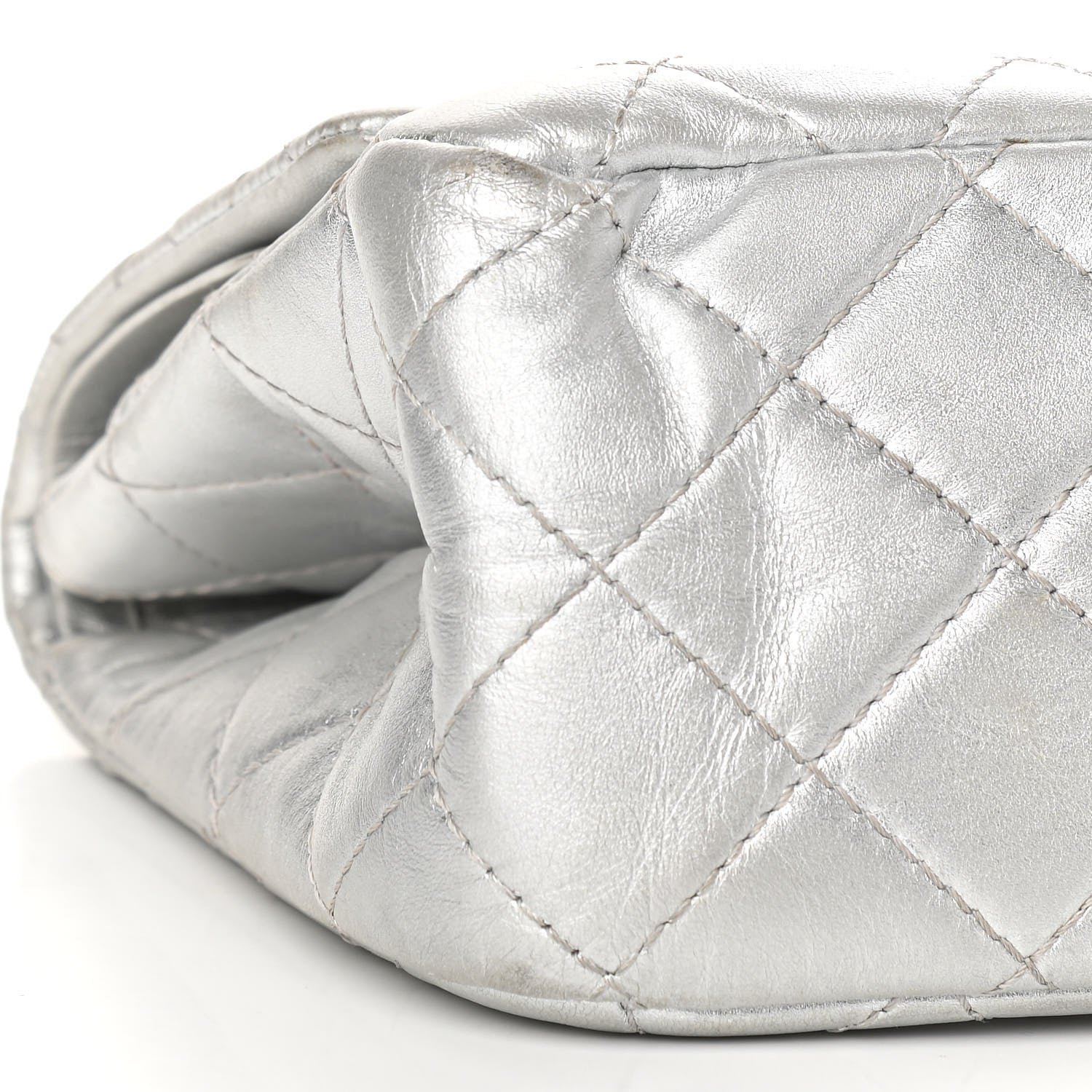 Chanel Metallic Aged Calfskin Quilted 2.55 Reissue 227 Flap Silver 9 of 13