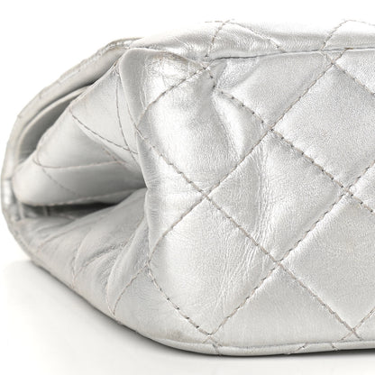 Chanel Metallic Aged Calfskin Quilted 2.55 Reissue 227 Flap Silver 9 of 13